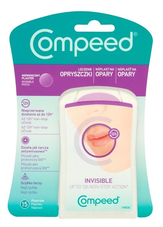 COMPEED INVISIBLE Plastry na opryszczkę - 15 szt. 9045578