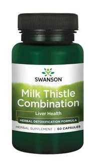 Swanson, Usa Milk Thistle Combination Suplement diety 60 kaps.