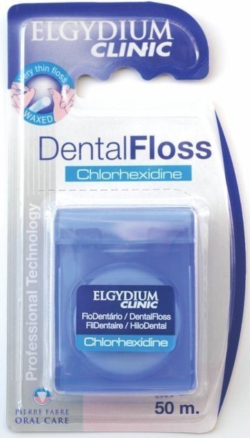 PIERRE FABRE Elgydium nić dentystyczna z chlorheksydyną 50 m
