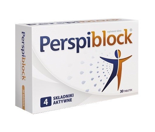 PERSPIBLOCK Preparat hamujący nadmierne pocenie suplement diety 30 tabletek