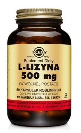 Solgar L-Lizyna 50 Kapsułek