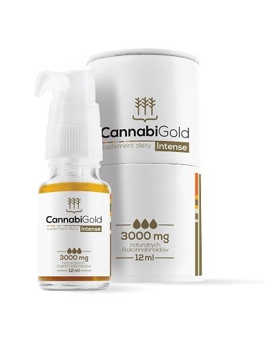 CannabiGold Intense 3000, suplement diety, olej, 12 ml Duży wybór produktów | Dostawa kurierem DHL za 8.90zł !!!| Szybka wysyłka do 2 dni roboczych! | 3704741