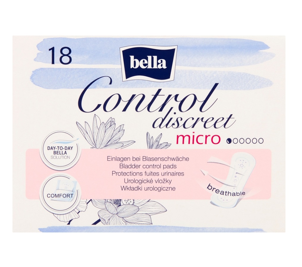 TZMO S.A. Wkładki urologiczne dla kobiet Bella Control Discreet Micro, 18 szt.