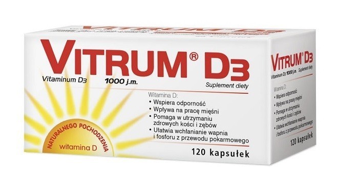 TAKEDA Vitrum D3 1000j.m 120 kapsułek Długi termin ważności! 8969003