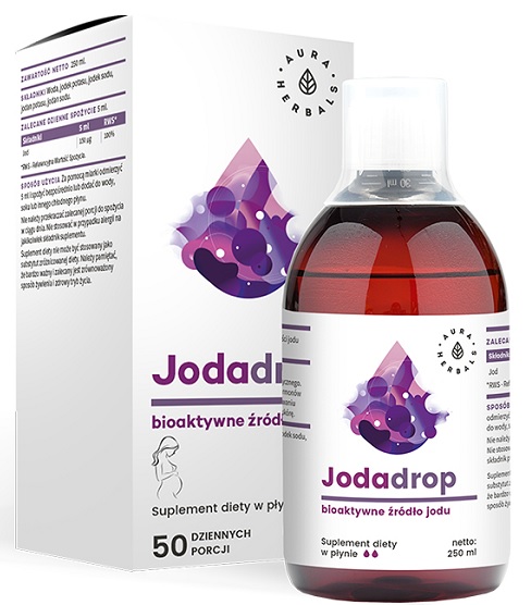 AURA HERBALS Jodadrop bioaktywne źródło jodu 250ml