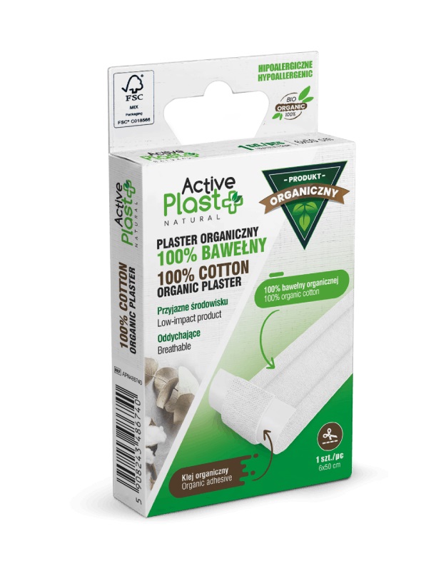 NTRADE ACTIVE PLAST Plaster organiczny 6x50cm, 1szt.