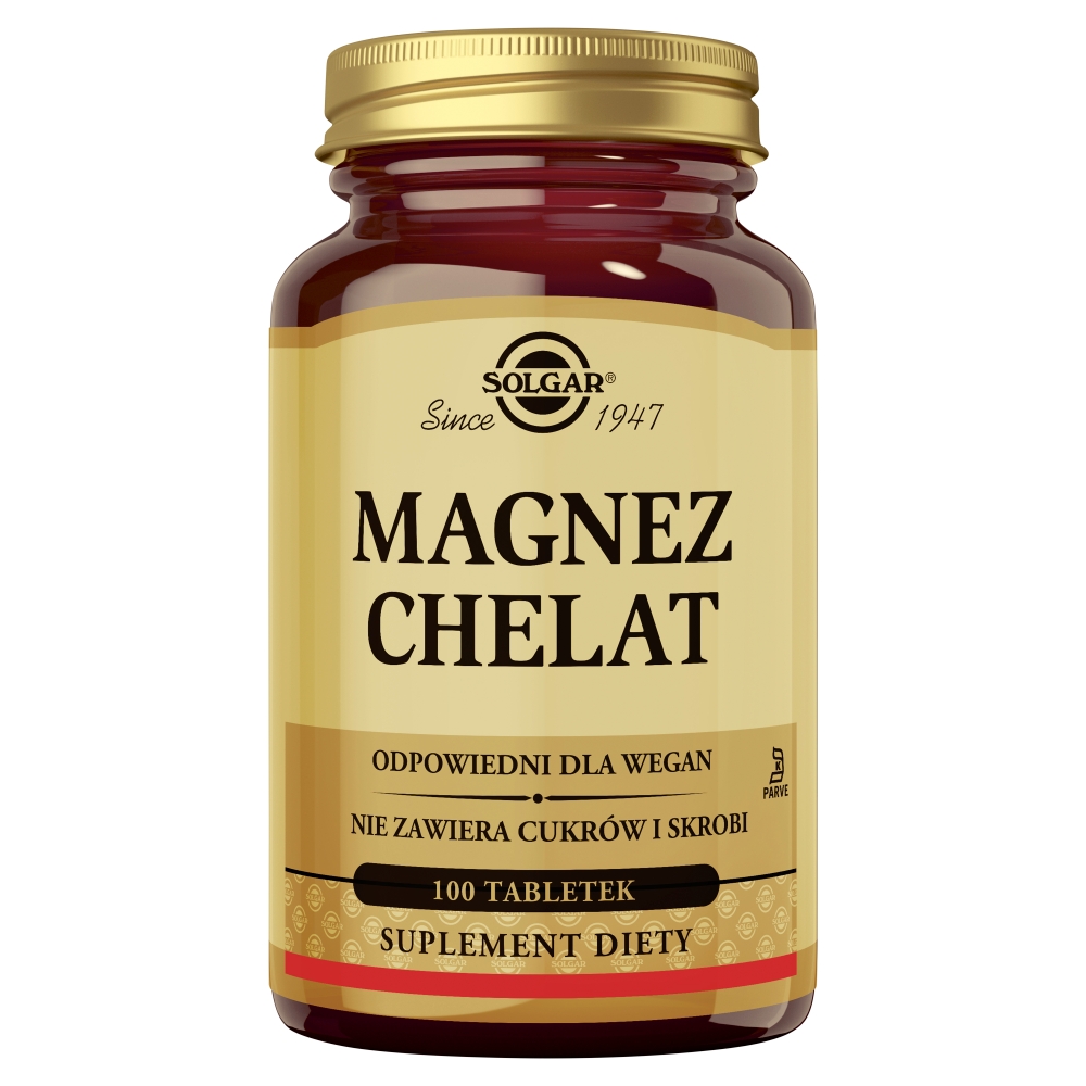 Solgar Magnez Chelat 100 Tabletek