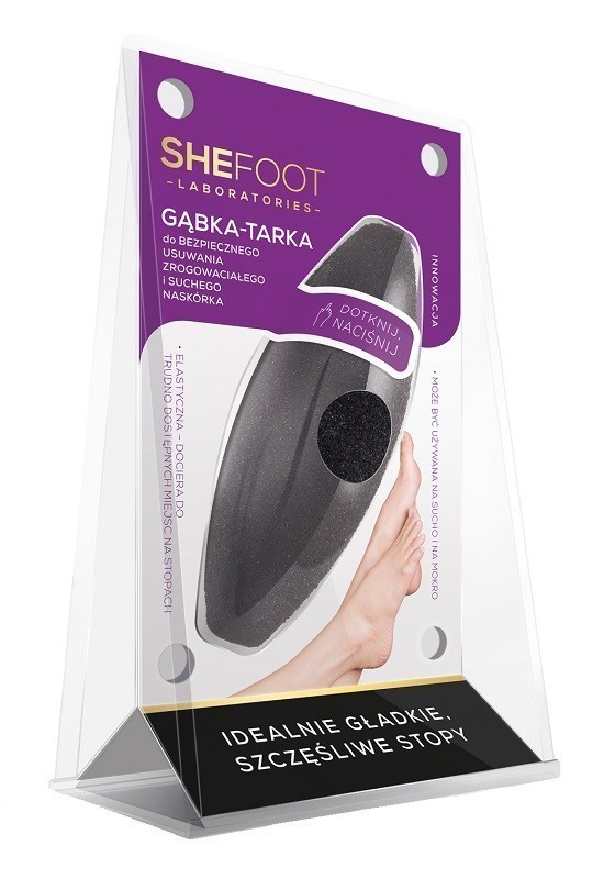 SHEFOOT Gąbka - tarka do bezpiecznego usuwania naskórka, 1szt 5903240835294