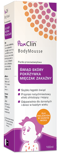 Vitamed PoxClin BodyMousse pianka przeciwświądowa 100 ml |  OD 199 PLN!