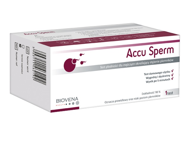 BIOVENA AccuSperm test płodności dla mężczyzn określający stężenie plemników 1 szt