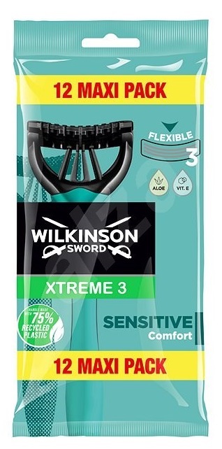 Wilkinson 7000710p XTREME 3 Pure Sensitive Sachet ekonomicznego de 12 maszynka do włosów 7000710P