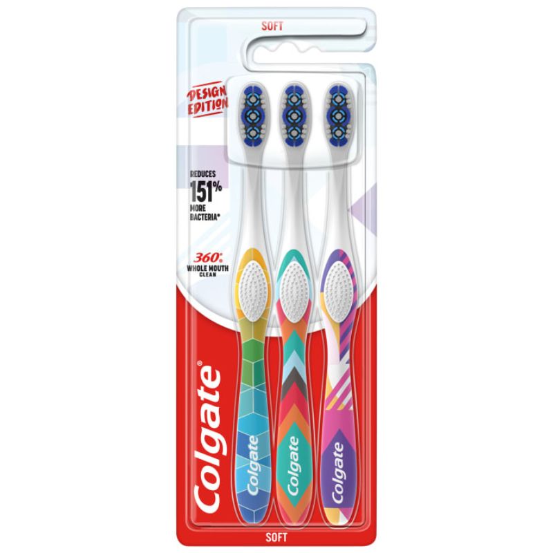 Colgate Szczoteczka do zębów Design Edition Tripack