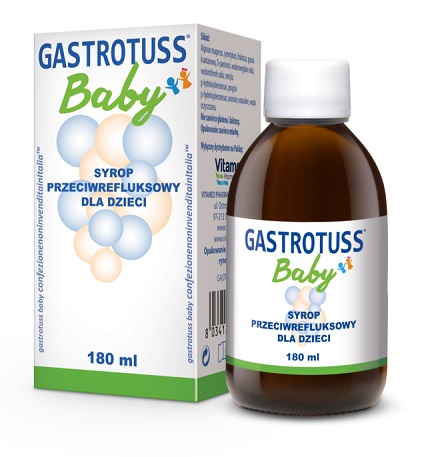 Gastrotuss baby, syrop przeciwrefluksowy dla dzieci, 180 ml Duży wybór produktów | Dostawa kurierem DHL za 10.90zł !!!| Szybka wysyłka do 2 dni roboczych! | 9099458