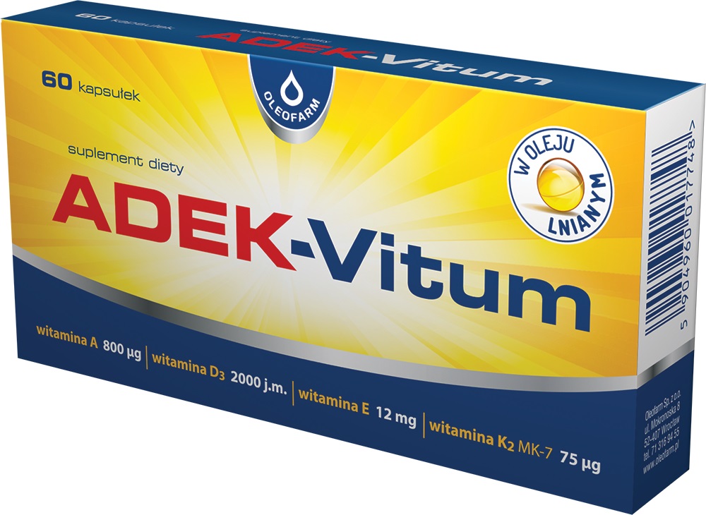 Oleofarm SP. Z O.O. ADEK-Vitum 60 kapsułek 3787461