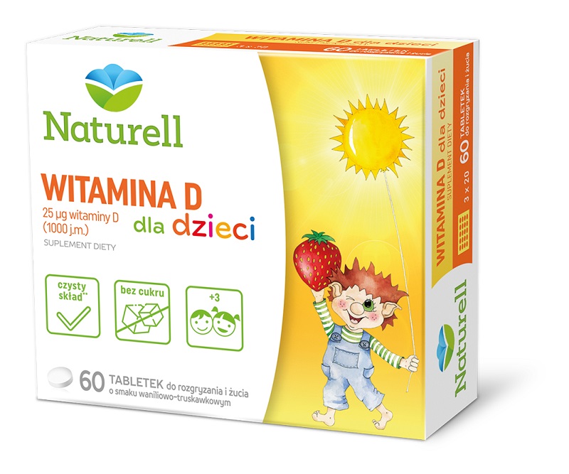 Naturell Witamina D dla dzieci x 60 tabl
