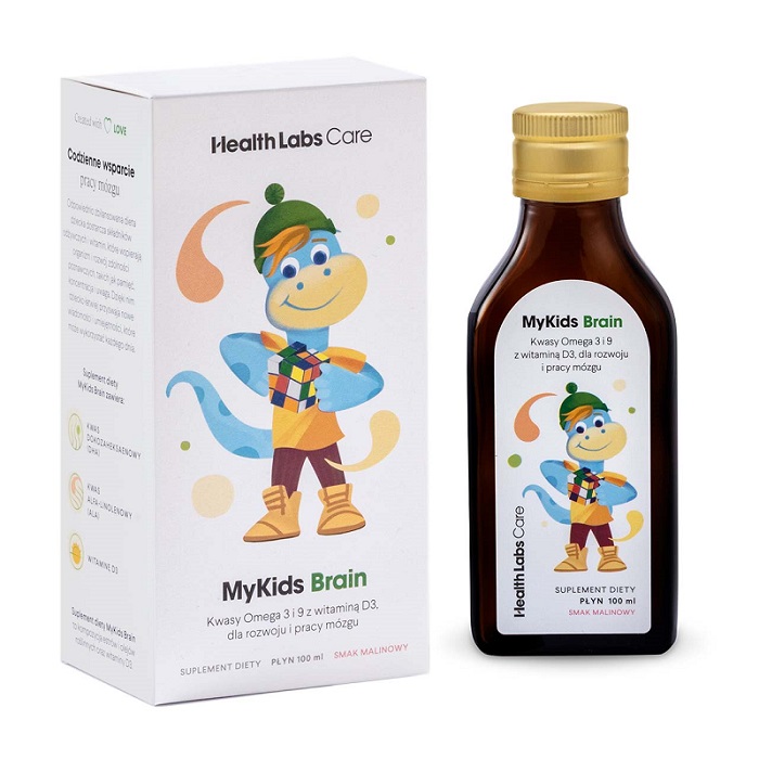 Health Labs Care Sp. z o.o. HEALTH LABS MyKids Brain Dla Prawidłowego Rozwoju i Pracy Mózgu Dziecka - 100 ml