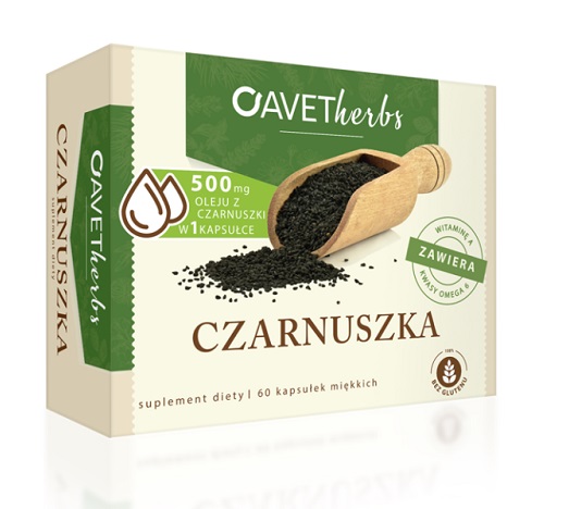 Avet Pharma Avet Herbs Czarnuszka 500 mg 60 kapsułek 3692421