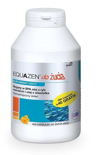 QPHARMA Equazen x 360 kaps do żucia + 40 kaps GRATIS !