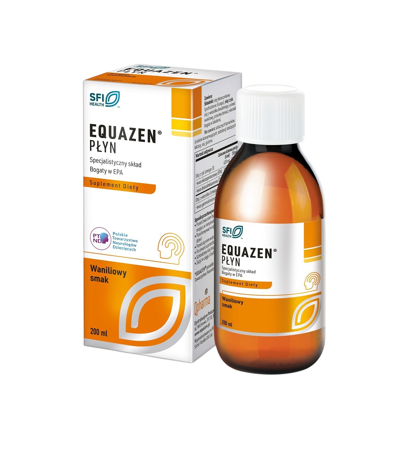 QPHARMA Equazen płyn o smaku waniliowym 200 ml