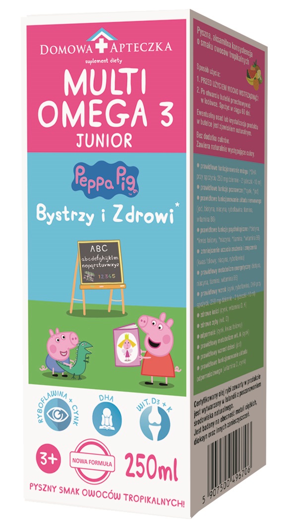 Domowa Apteczka Multiomega 3 Junior, 250 ml