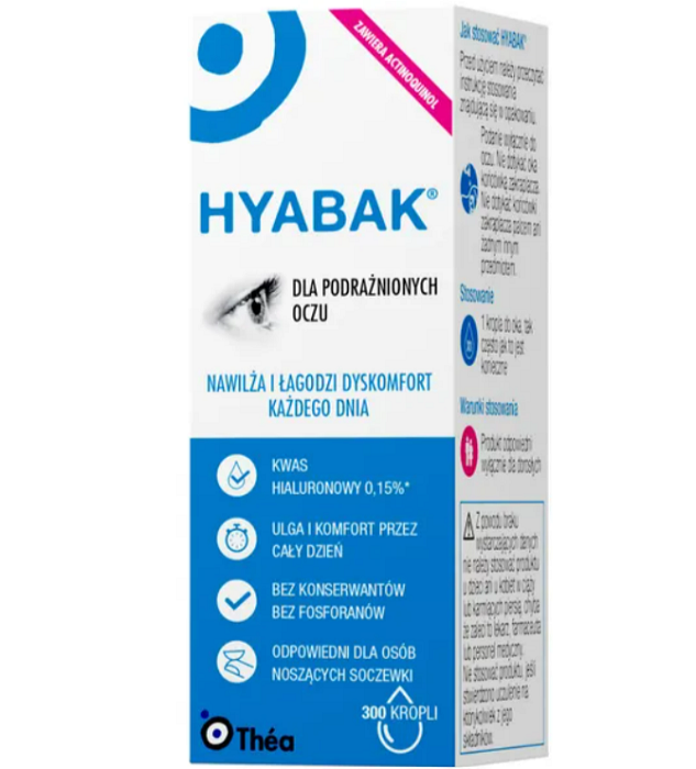 Laboratoires Thea HYABAK Hypotoniczny Krople do oczu 0,15%, 10ml