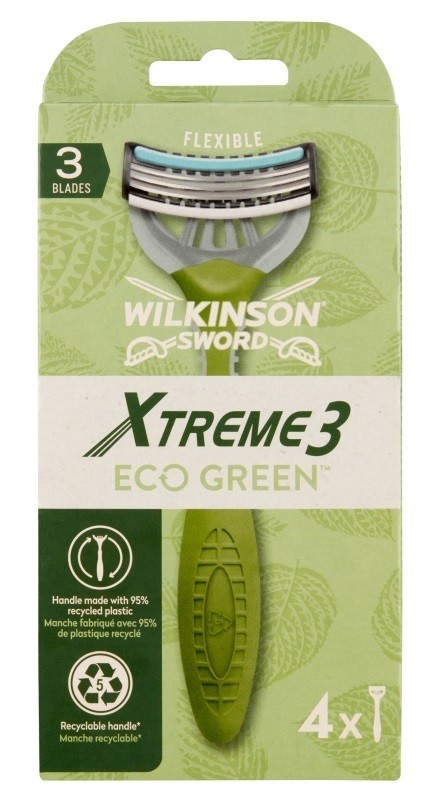 Zdjęcia - Maszynka / ostrze Wilkinson Sword Wilkinson Xtreme3 Eco Green - Maszynki do golenia 4szt 