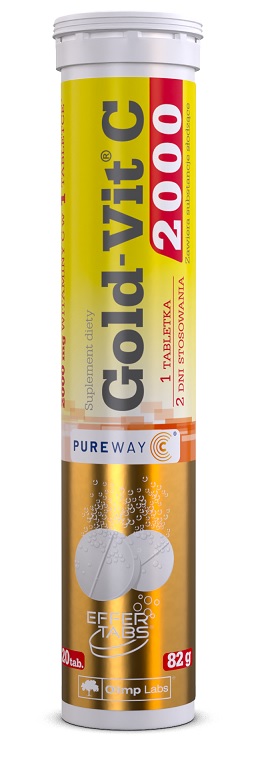 Olimp LABORATORIES Gold-Vit C 2000 smak pomarańczowy 20 tabletek musujących 3840761