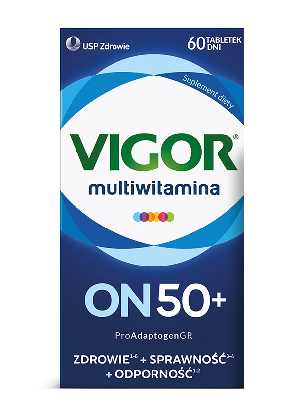 VIGOR Multiwitamina ON 50+, 60 tabletek