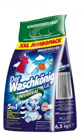 Der Waschkonig C.G. Proszek do prania Universal 6,5 kg folia