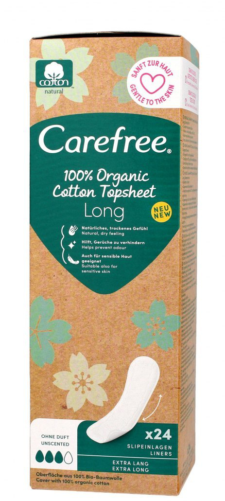 Carefree Organic Cotton - Wkładki higieniczne 24 szt.