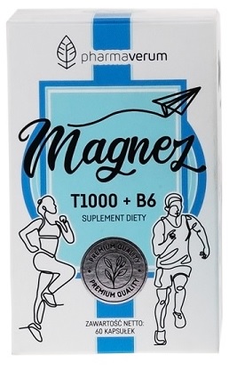 Pharmaverum magnez T1000 + B6 60 kapsułek