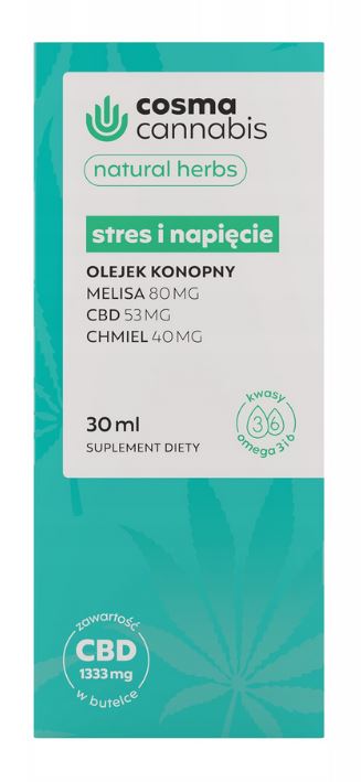 Cosma Cannabis Stres i Napięcie Olej 30 ml