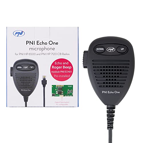 PNI Echo One-mikrofon för PNI HP 6500 och PNI HP 7120 med ekoläge och programmerbar Roger-pip