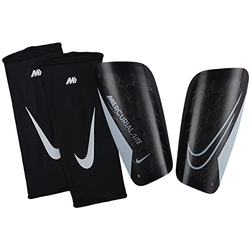 NIKE Unisex Mercurial Lite - ochrona Fa22, czarny/biały, rozmiar S