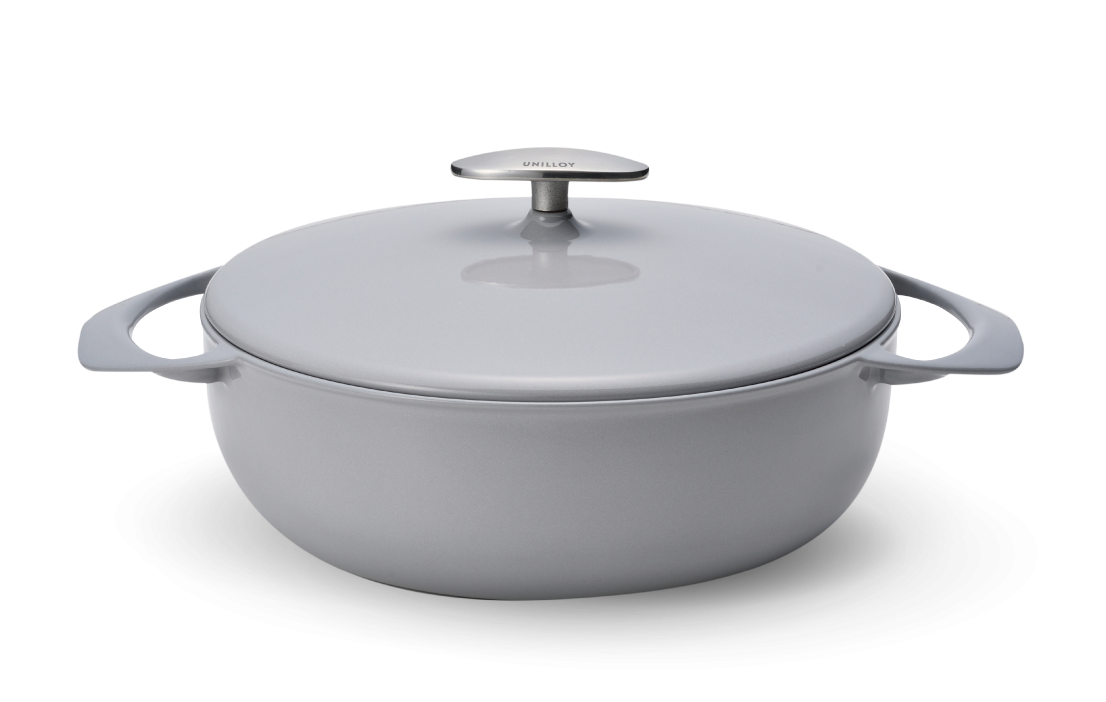 Garnek żeliwny UNILLOY Grey 24 cm [US240GR]