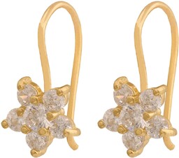 Złote kolczyki 585 wiszące prezent grawer pudełko