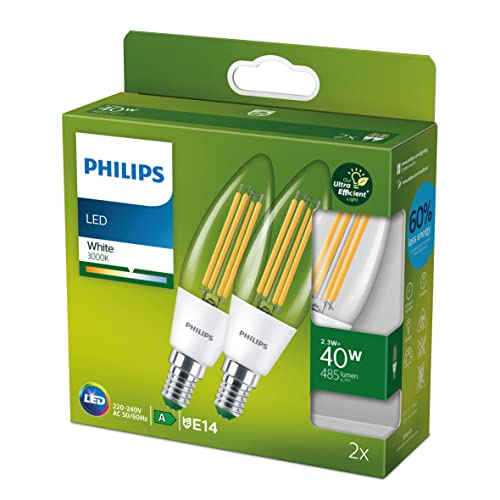 Philips żarówka LED E14 B35 2,3W 485lm 3 000 K 2