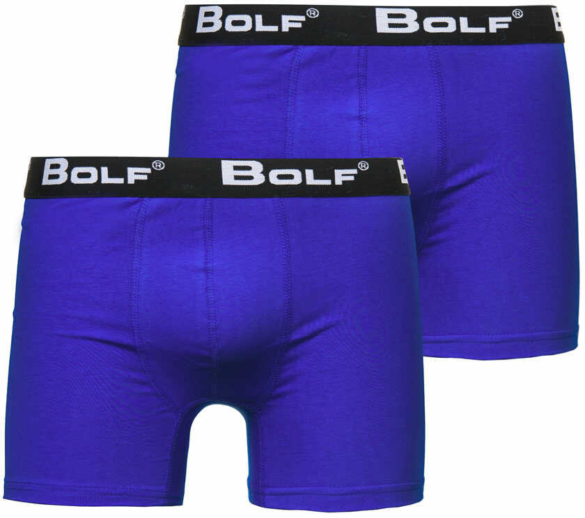 Kobaltowe bokserki męskie Bolf 0953-2P 2 PACK