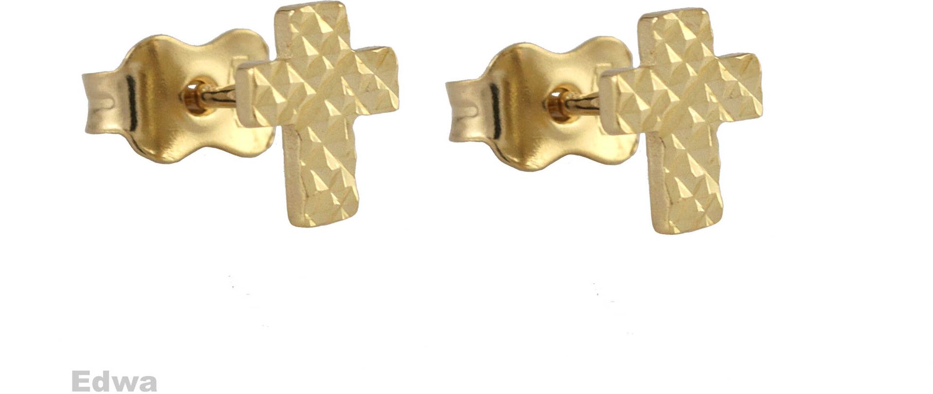 Kolczyki złote Krzyżyki pr.585