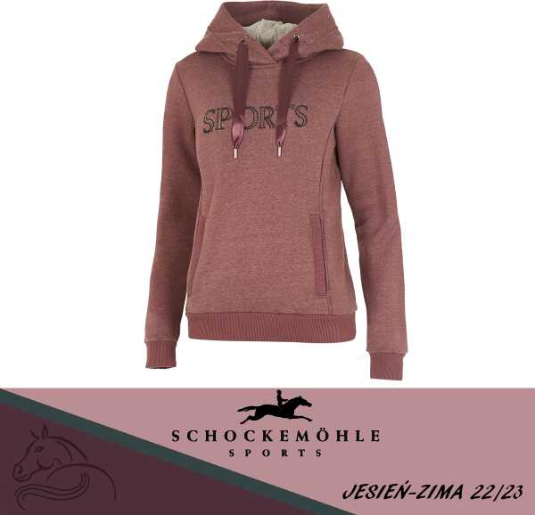 Schockemohle Bluza damska z kapturem CAROLINA Style jesień-zima 2022/23 - rose taupe