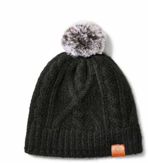 Ariat Czapka zimowa ENTWINE - black heather
