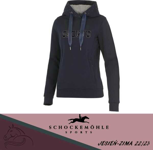 Schockemohle Bluza damska z kapturem CAROLINA Style jesień-zima 2022/23 - nights blue
