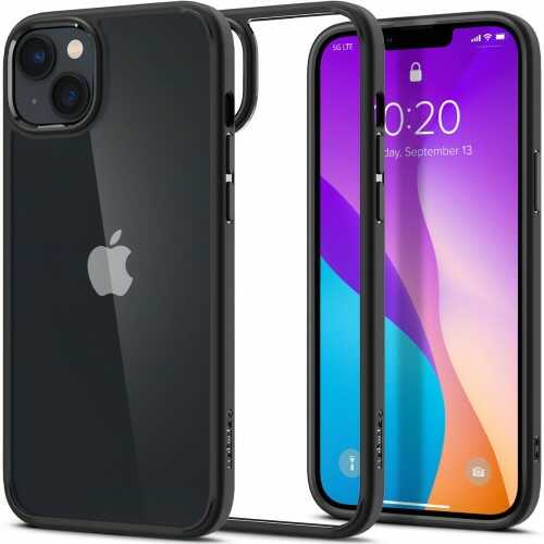 Spigen Etui Crystal Hybrid do iPhone 14 przezroczysto-czarne