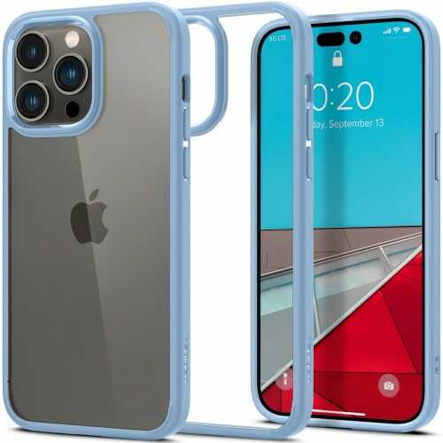 Spigen Etui Crystal Hybrid do iPhone 14 Pro Max przezroczysto-niebieskie