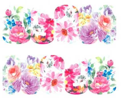 Naklejki wodne do paznokci BN Nr 793