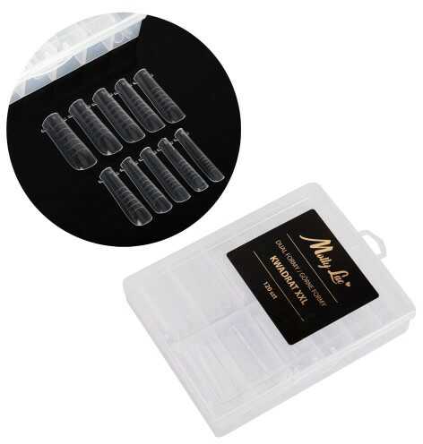 Górne formy dual tunelowe o długości XXL do budowy paznokci kwadrat YQ-4 120 szt