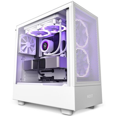 Nzxt H5 Flow Midi Tower Z Oknem Biała (Z32908)