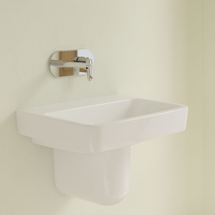 Villeroy & Boch O.novo Umywalka wisząca 60x46 cm bez otworu na baterię bez przelewu weiss alpin 4A416301