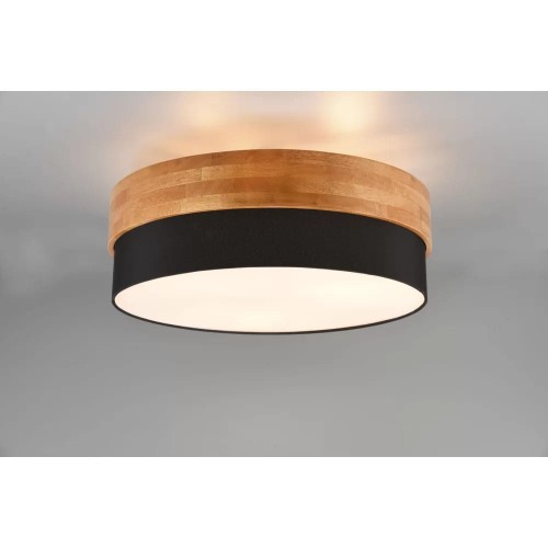 Seasons lampa sufitowa czarno brązowa Boho 611500302 Trio
