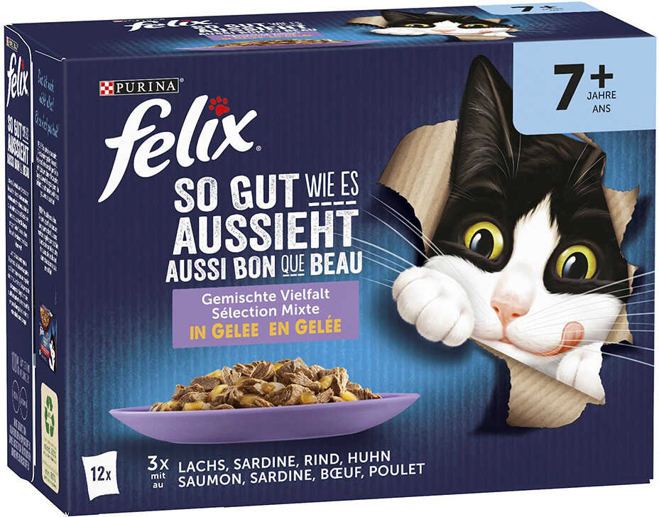 Felix Senior (So gut wie es aussieht), 12 x 85 g - 4 smaki